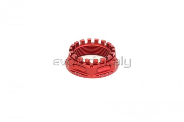 Afbeeldingen van Achterwielmoer aluminium Evotech TB-012-P-Rood
