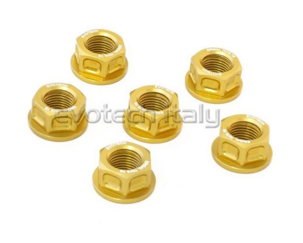 Afbeeldingen van Tandwielmoer aluminium Evotech TBK6-036