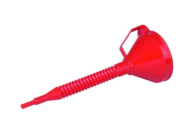 Afbeeldingen van Trechter met zeef en flexibele slang Baas