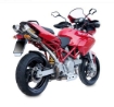 Afbeeldingen van MIVV Oval titanium demperset met carbon cap (big) Ducati Multistrada 1000 '04-/ 1100 '06-