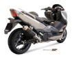 Afbeeldingen van MIVV compleet systeem met steel black GP demper Yamaha T-MAX 500 '08-'11