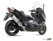 Afbeeldingen van MIVV compleet systeem met Speed Edge black steel RVS demper Yamaha T-MAX 500 '08-'11