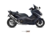 Afbeeldingen van MIVV compleet systeem met Stronger black steel RVS demper Yamaha T-MAX 530 '12-'16
