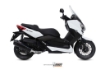 Afbeeldingen van MIVV compleet systeem met Speed Edge black steel RVS demper Yamaha X-MAX 400 '13-