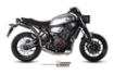 Afbeeldingen van MIVV 2 in 1 compleet systeem met zwarte high level RVS GHIBLI demper Yamaha XSR700 '16-