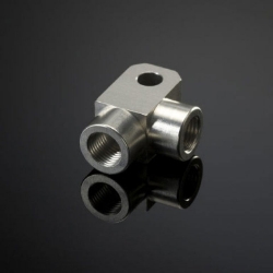 Afbeeldingen van Aluminium verdeler 2-fach 90gr M10x1,0