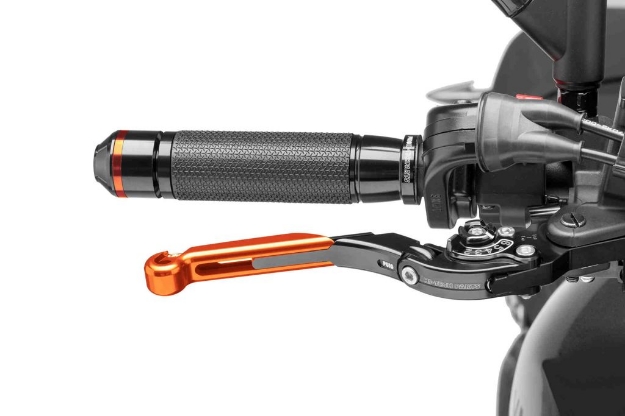 Afbeeldingen van Remhendel Puig opklapbaar/uitschuifbaar zwart/zwart/oranje