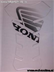 Afbeeldingen van Tankpad transparant met Honda logo zwart