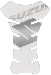 Afbeeldingen van Tankpad transparant met Suzuki logo zwart