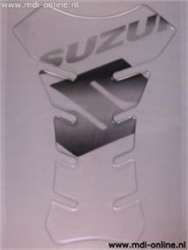 Afbeeldingen van Tankpad transparant met Suzuki logo zwart