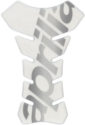 Afbeeldingen van Tankpad transparant met Aprilia logo zwart