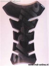 Afbeeldingen van Tankpad zwart met logo Aprilia