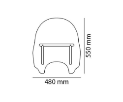 Afbeeldingen van Windscherm model Daytona IV transparant Puig
