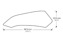 Afbeeldingen van Tank protector/grip stickers zwart Puig Ducati Multistrada Enduro/Pro ’16-