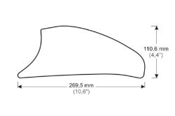 Afbeeldingen van Tank protector/grip stickers zwart Puig Kawasaki Versys 1000 ’15-