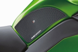 Afbeeldingen van Tank protector/grip stickers zwart Puig Kawasaki Z1000SX ’11-