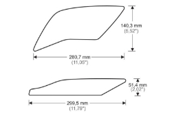 Afbeeldingen van Tank protector/grip stickers zwart Puig Yamaha YZF-R1 ’15-/R1M ’17-