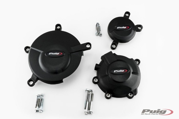 Afbeeldingen van Engine cover set 3-delig Puig Suzuki GSX-R600/750 '11-16