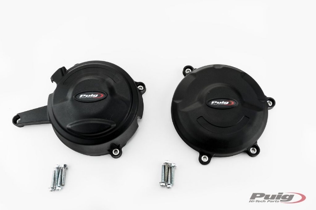 Afbeeldingen van Engine cover set 2-delig Puig Ducati Panigale 1199 / 1299