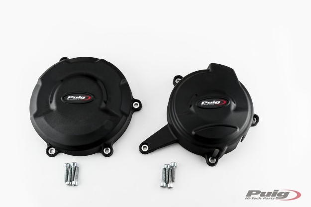 Afbeeldingen van Engine cover set 2-delig Puig Ducati Panigale V4 / V4R / V4S