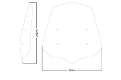Afbeeldingen van Vervangingsruit naked bike touring Puig Triumph Rocket 3 '20-