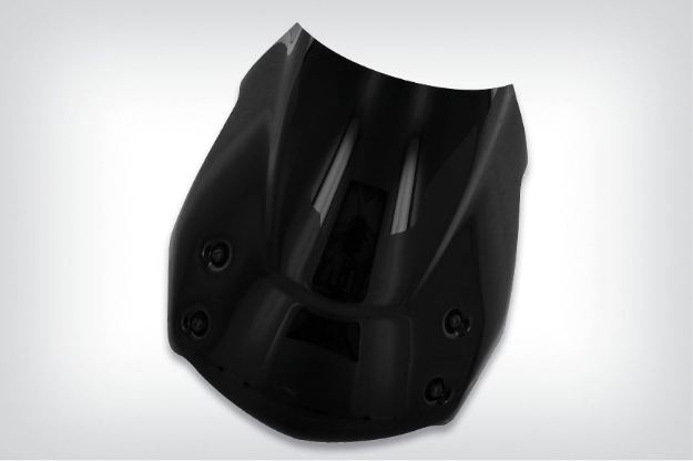 Afbeeldingen van Windscreen DUALSPORT BMW F800R -'14 - black Wunderlich