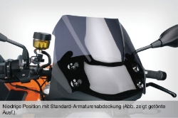 Afbeeldingen van Windscreen DUALSPORT BMW F800R -'14 - black Wunderlich