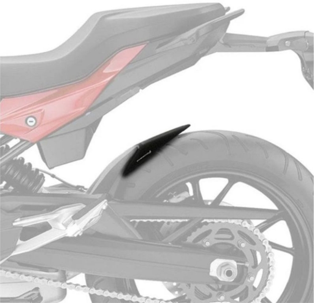 Afbeeldingen van Achterspatbord verlenger mat zwart voor het originele spatbord BMW F900R/XR '20-