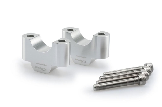 Afbeeldingen van Stuurverhogers 30mm zilver Puig BMW R1200GS / R1250GS / Adventure
