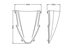 Afbeeldingen van Vervangingsruit Z-Racing Puig Honda CBR1000RR-R / SP '20- zwart