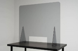 Afbeeldingen van Balie / bureau preventiescherm transparant 90x80cm