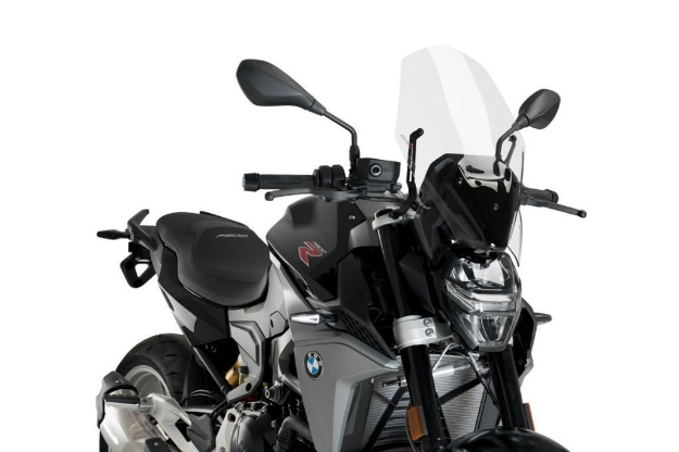Afbeeldingen van Vervangingsruit naked bike Puig BMW F900R '20- (voor model zonder originele steun) transparant