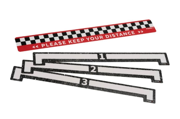 Afbeeldingen van Sticker Kit 'Safety Distance'