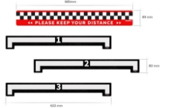 Afbeeldingen van Sticker Kit 'Safety Distance'