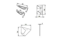 Afbeeldingen van Side Spoiler Downforce van Puig voor de Yamaha MT-09 / SP '17-20 -zwart