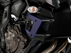 Afbeeldingen van Side Spoiler Downforce blauw van Puig voor de Yamaha MT-07 '18-20