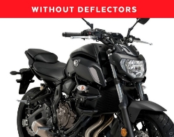 Afbeeldingen van Side Spoiler Downforce rood van Puig voor de Yamaha MT-07 '18-20