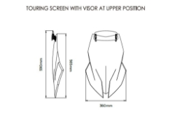 Afbeeldingen van Vervangingsruit touring met opzetruitje Puig BMW F900XR '20-