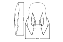 Afbeeldingen van Vervangingsruit touring Puig Suzuki DL1000/XT '20-