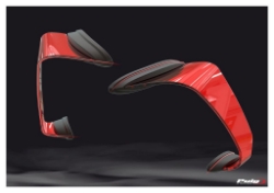 Afbeeldingen van Side Spoiler Downforce van Puig voor de Ducati Panigale V2 / V4 1100 / V4S '20- - zwart