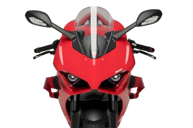 Afbeeldingen van Side Spoiler Downforce van Puig voor de Ducati Panigale V2 / V4 1100 / V4S '20- - rood