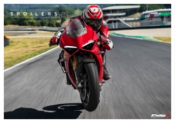 Afbeeldingen van Side Spoiler Downforce van Puig voor de Ducati Panigale V2 / V4 1100 / V4S '20- - rood