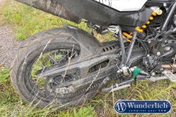Afbeeldingen van Rear hugger Xtreme BMW F650GS '08-/ F800GS - black Wunderlich