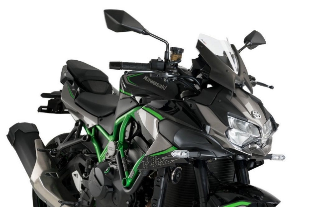 Afbeeldingen van Vervangingsruit naked bike Sport Puig Kawasaki Z H2 '20- -transparant