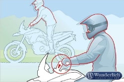 Afbeeldingen van Handlebar riser ERGO 20mm diverse BMW modellen - silver Wunderlich