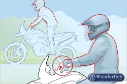 Afbeeldingen van Handlebar riser ERGO 20mm BMW F800GT - silver Wunderlich