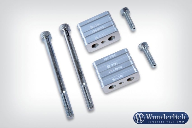 Afbeeldingen van Handlebar riser 40mm BMW R1200GS/Adventure '08-- silver Wunderlich