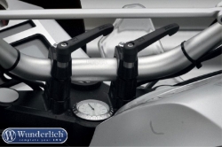 Afbeeldingen van Quick release clamp bolts without handlebar riser - only with handlebar riser - diverse BMW modellen black Wunderlich
