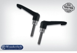 Afbeeldingen van Quick release clamp bolts without handlebar riser - only with handlebar riser - diverse BMW modellen black Wunderlich
