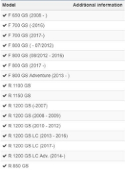 Afbeeldingen van Vario joint rider (pair) diverse BMW modellen - black Wunderlich